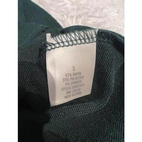 Francesca's Bell Sleeve Raquel Wrap Skirt Hacci Mini Dress Green Size Sm… - Picture 8 of 9